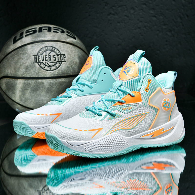 New practical basketball boots, outdoor concrete sports shoes, big children's youth basketball shoes