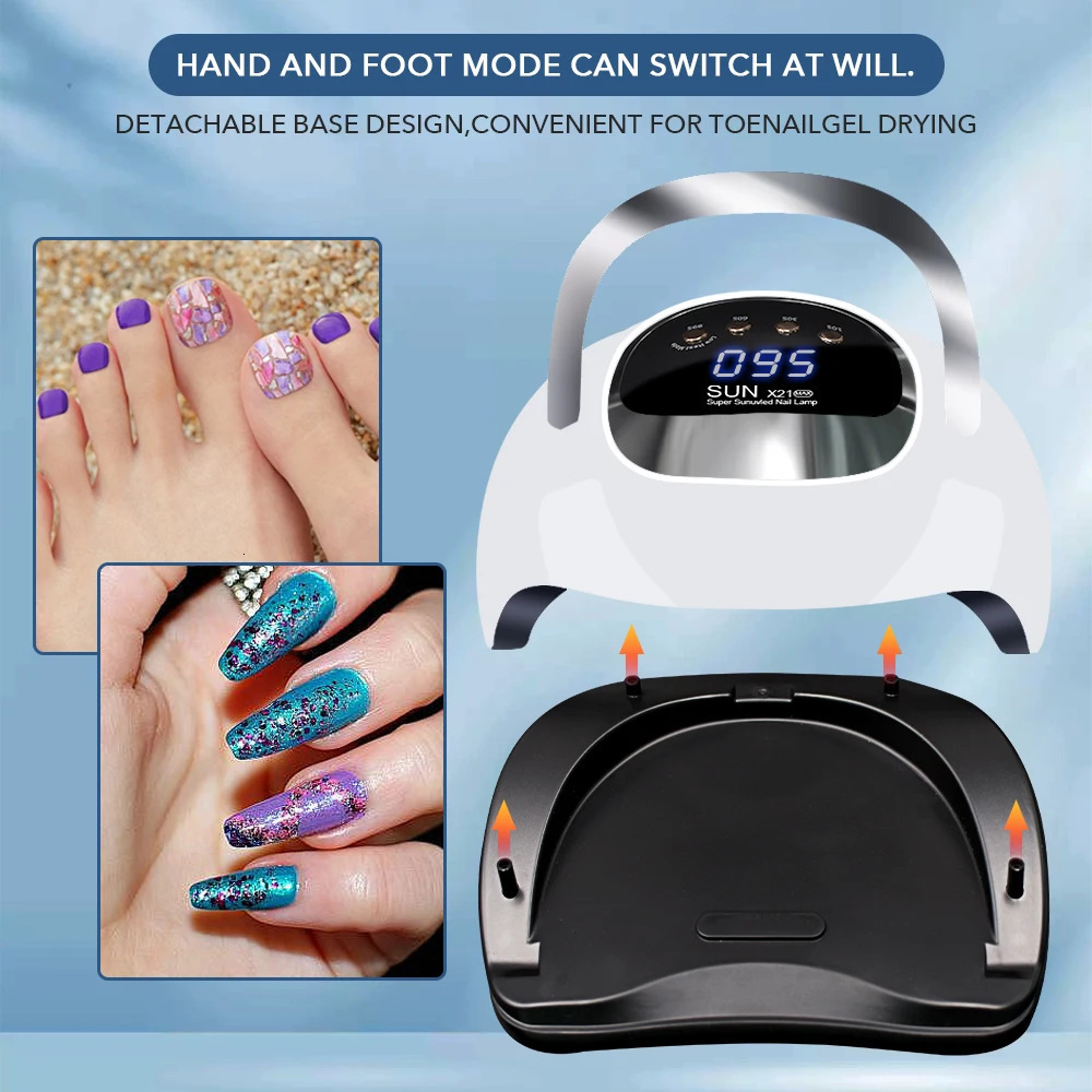 320W professional UV LED nail lamp for nail gel polishing and curing lamp with large touch screen UV nail drying lamp with 72 LEDs 241018