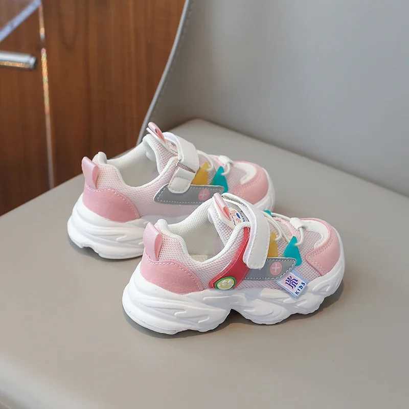 Athletic Outdoor Kids Sports Shoes Children Casual Running Shoes for Boys Girls Mesh Breathable Fashion Sneakers Spring Summer Anti-skid Soft H241019
