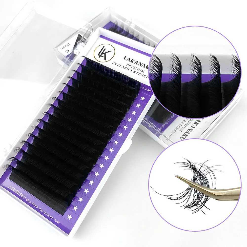 LAKANAKU 8-18mm Matte Volume Eyelashes Extensions Individual Lashes Fluffy False Eyelashes for Eye BeautyXJ241019