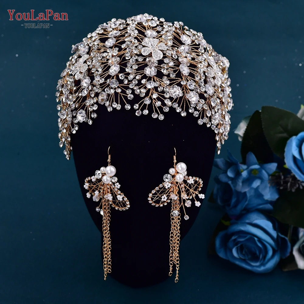 YouLaPan HP240 Bridal Crown Wedding Headwear and Hair Accessories Luxury Bridal Headwear Pageant Headband Hair Jewelry 241018