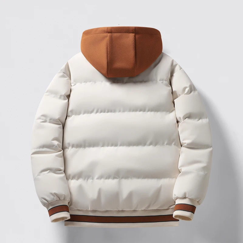 Hooded Winter Jacket Warm Wool Liner Man Jackets Coats Outwear Snow Windbreaker Male Parka Overcoats Fur Collar Men 241010