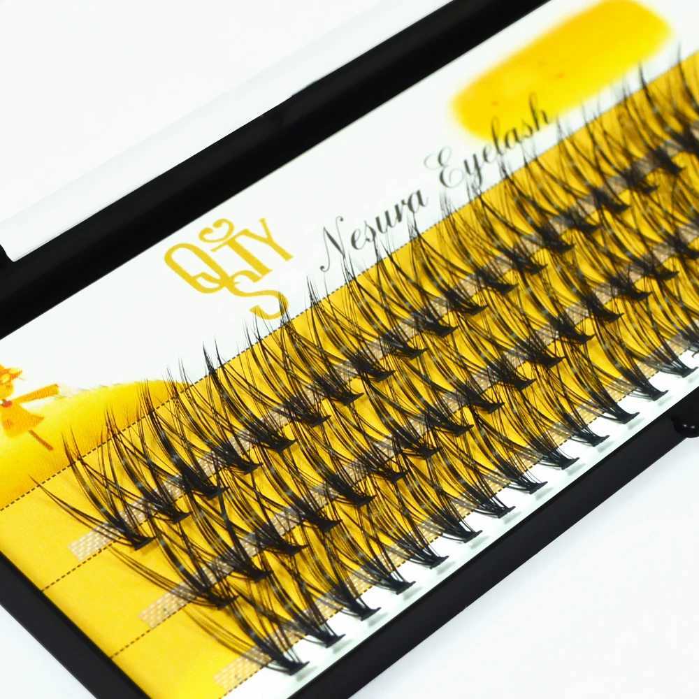 QSTY 0.07C 20D Professional Individual Eyelash Extension Natural Long Black Effect Makeup False Cluster Eyelashes Soft CiliaXJ241019