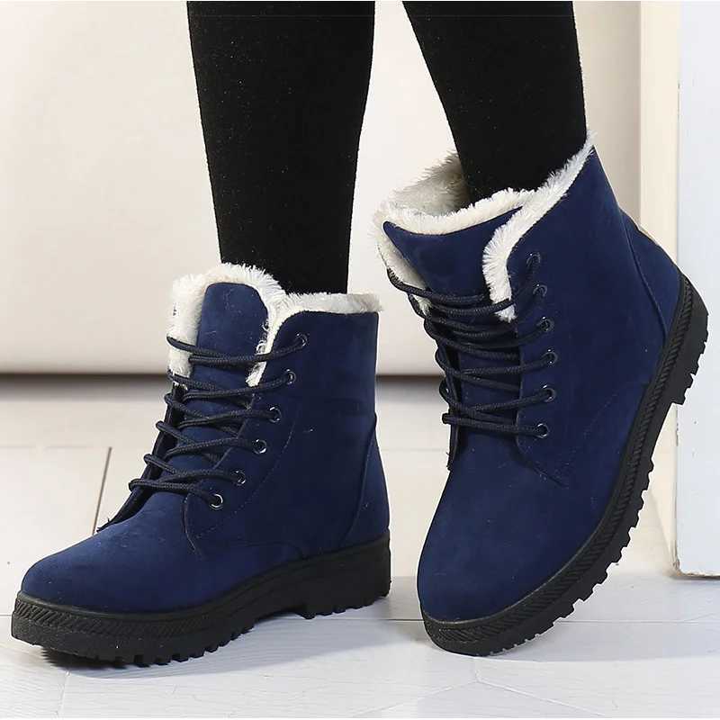 Womens Winter Boots 2024 New Ankle Boots Womens Low Boots Platform Botas Mujer Fur Snow Boots Women Y241019