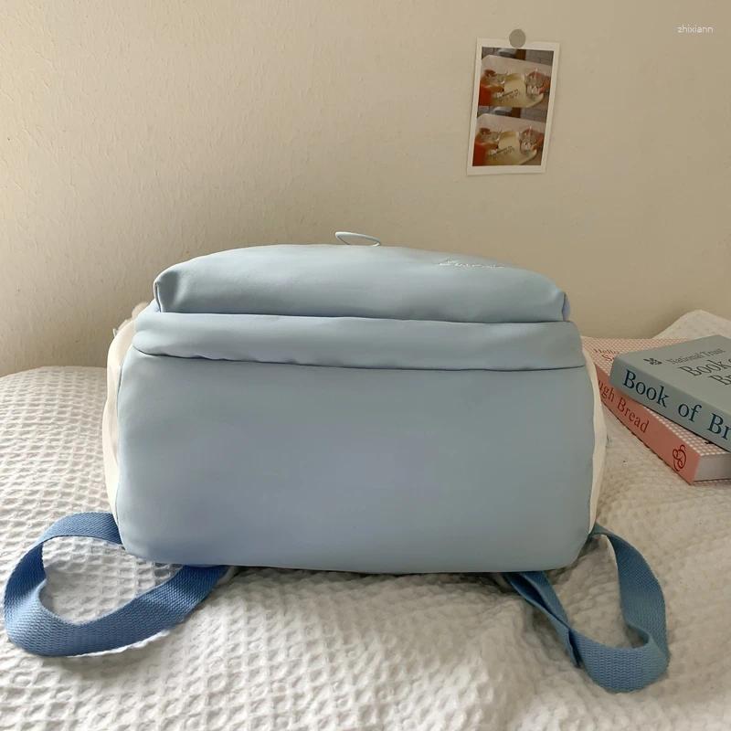 2025 NEW Backpack Bag Fashionable Youth High Quality Large Capacity Canvas With Hanging Accessories Cute Zero Wallet zhanyishengli
