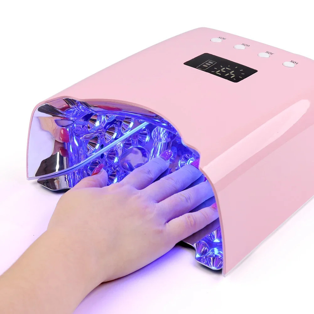 78w high-power high-quality rechargeable UV LED gel nail lamp cordless nail supplies professional nail gel polishing dryer 241018