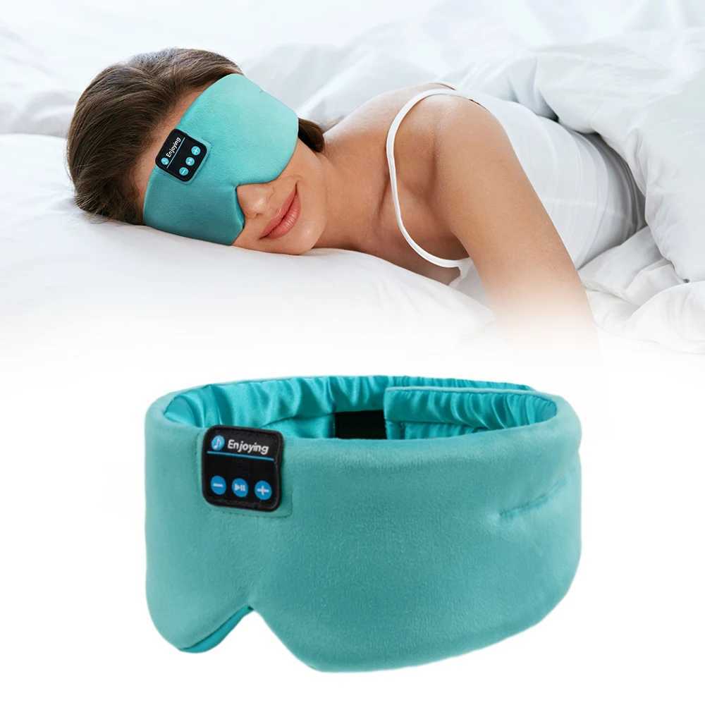 Headset Soft Sleep Mask Bluetooth Wireless Headphones Sleeping Headphones Adjustable Music Eye Mask Silk for Sleeping Meditation Z241019