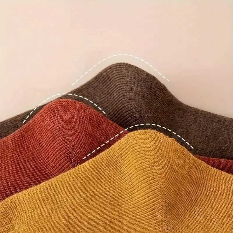 5 Pairs Thickened And Warm Woolen Socks For Women/Men Mid-tube Socks Autumn And Winter Women/Mens Socks High-tube Long SocksXJ241019
