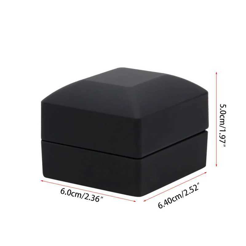 1Pc LED lamp earring gift box engagement ring jewelry display stand box (limited to ring gift boxes not including rings) W241019