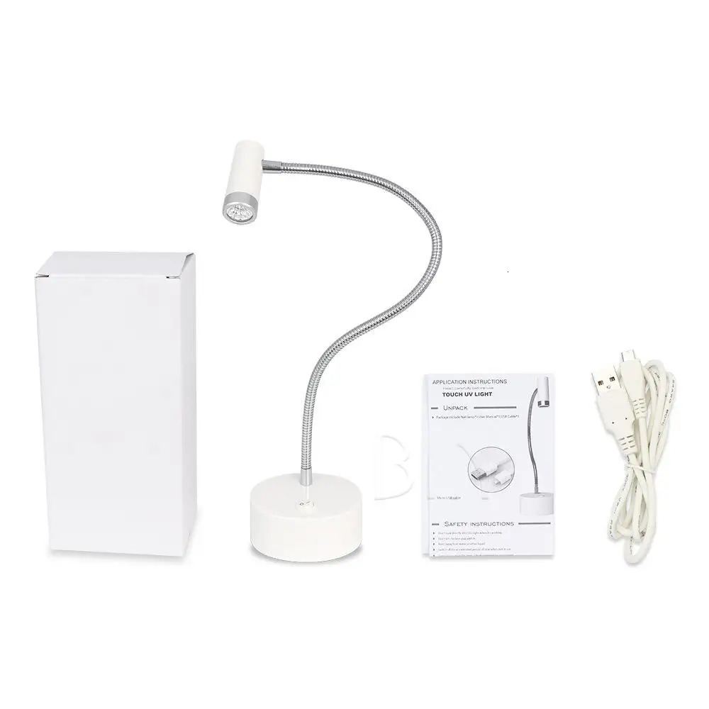 Sensor nail polish dryer rechargeable eye protection UV LED nail polish gel fast drying lamp with flexible hose operating tool 241018
