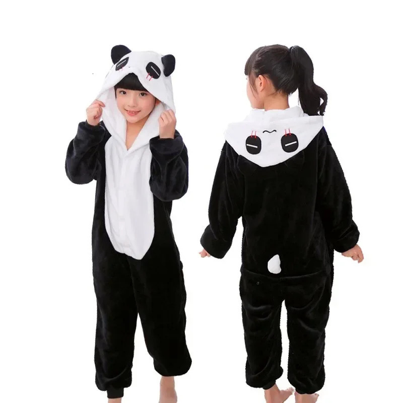 Boys girls animal pajamas childrens sewing Christmas panda role-playing costumes Halloween childrens unicorns kigurumi onesies 241018