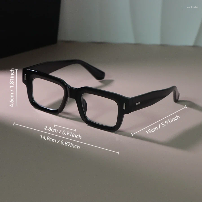 Sunglasses Frames Elegant Transparent Lens Plain Eyeglasses Frame Male Female Brand Casual Rectangle Glasses Men Women