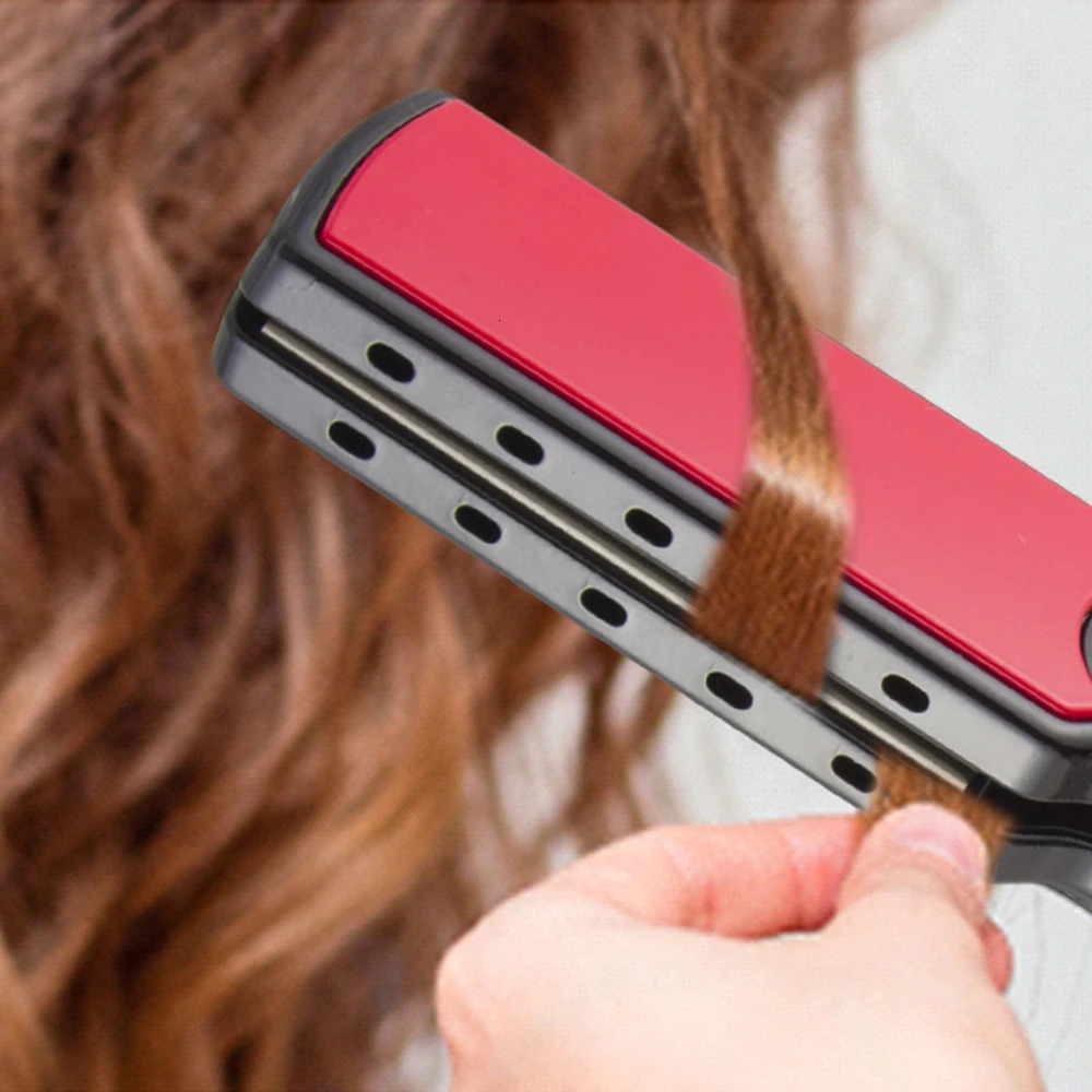 Straight hair straightener 480F high temperature professional wide plate iron PTC treatment straight hair iron and brush 241018