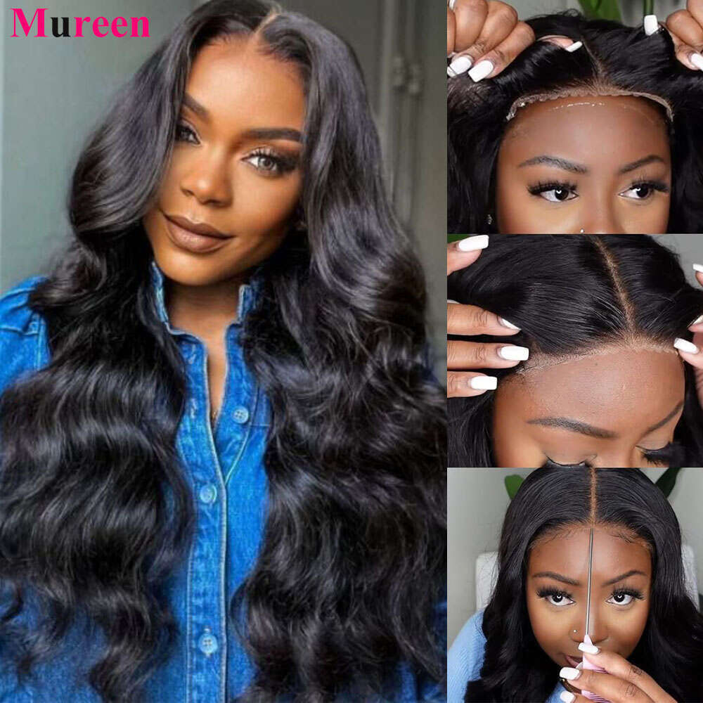 Wig Density Glueless Human Hair Ready To Wear Body Wave Pre Plucked Cut Lace And Go X Closure