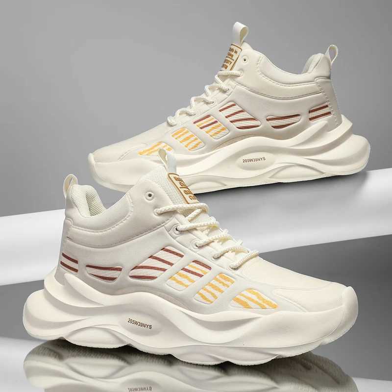 Athletic Outdoor Outdoor TN comfortable anti slip plus size running shoes mesh colored block EVA soft sole high top sports shoes H241019