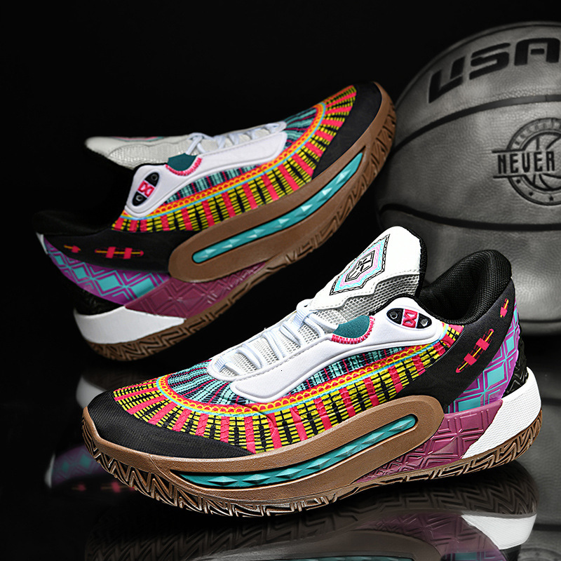Basketball shoes, youth sports, concrete floor boots, men's and women's couple, student sports shoes