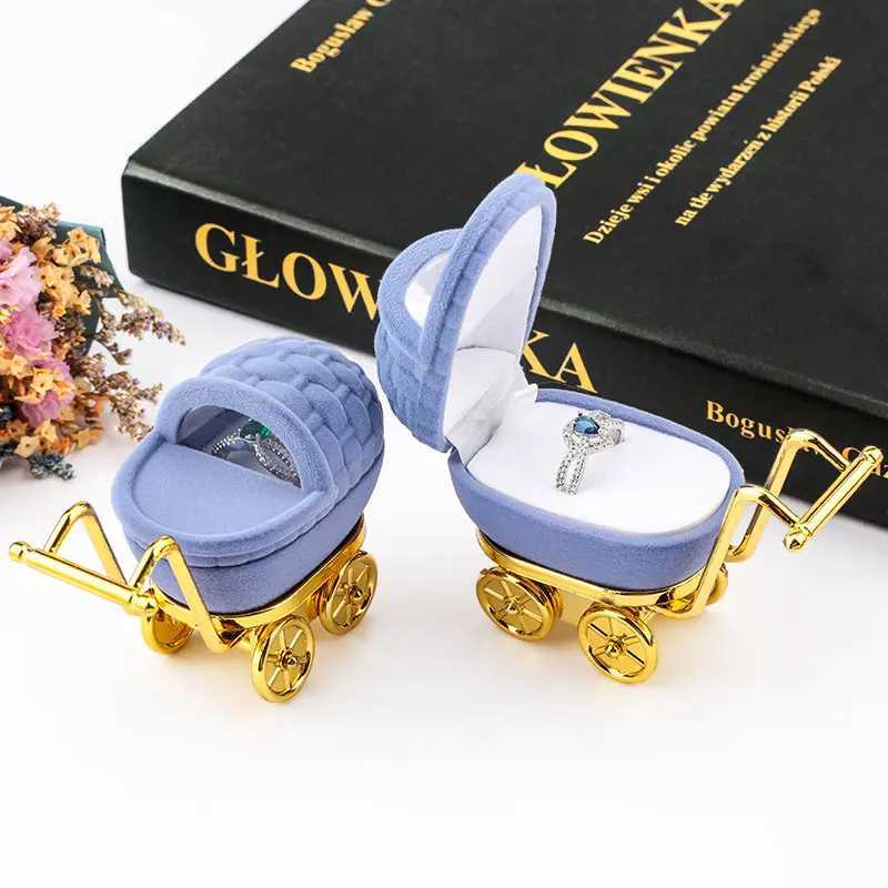 1 Cute Velvet Bead Box Container Earrings Ring Box Necklace Bracelet Display Gift Box Bracket 16 Styles W241019