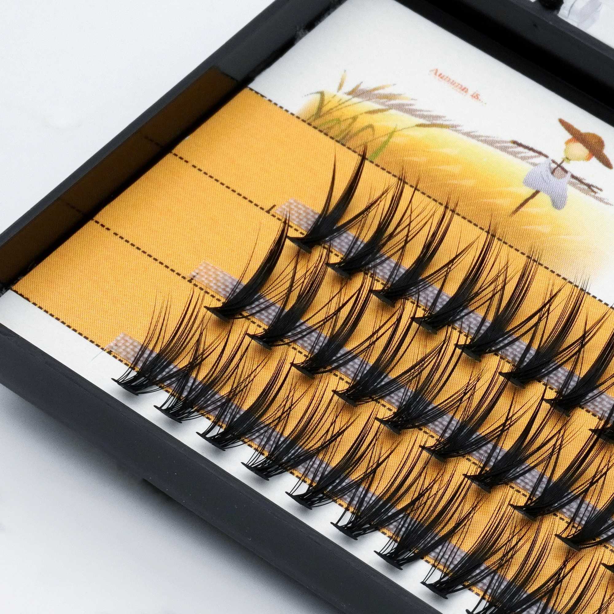 1 box/60 bundles/20D/30D fake lashesIndividual lashes Bunchenatural thick fake lashesEyelash Extensions for make upXJ241019
