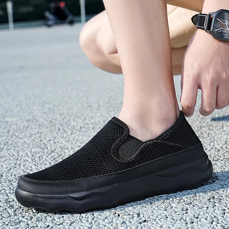 Sneakers Summer Walking Sport Shoes Men Loafers Breathable Slip On Lightweight Mesh Casual Zapatillas Hombre Deportiva Ddmywed Ddmysaturn