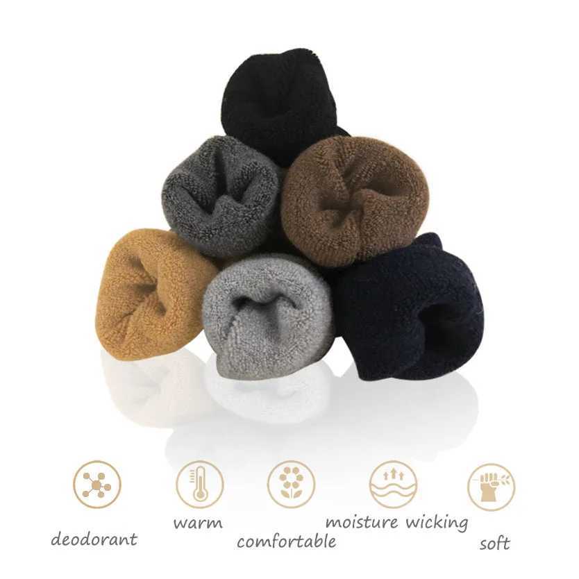 High Quality Cashmere Socks Long Winter Thicken Wool Thermal Socks for Men Women Solid Color Mid Calf Warm Sock Hosiery Man GiftXJ241019