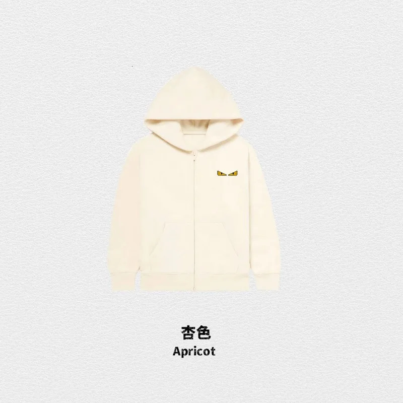 hoodie mens trendy loose zipper jacket and womens couple outfit embroidery 241019