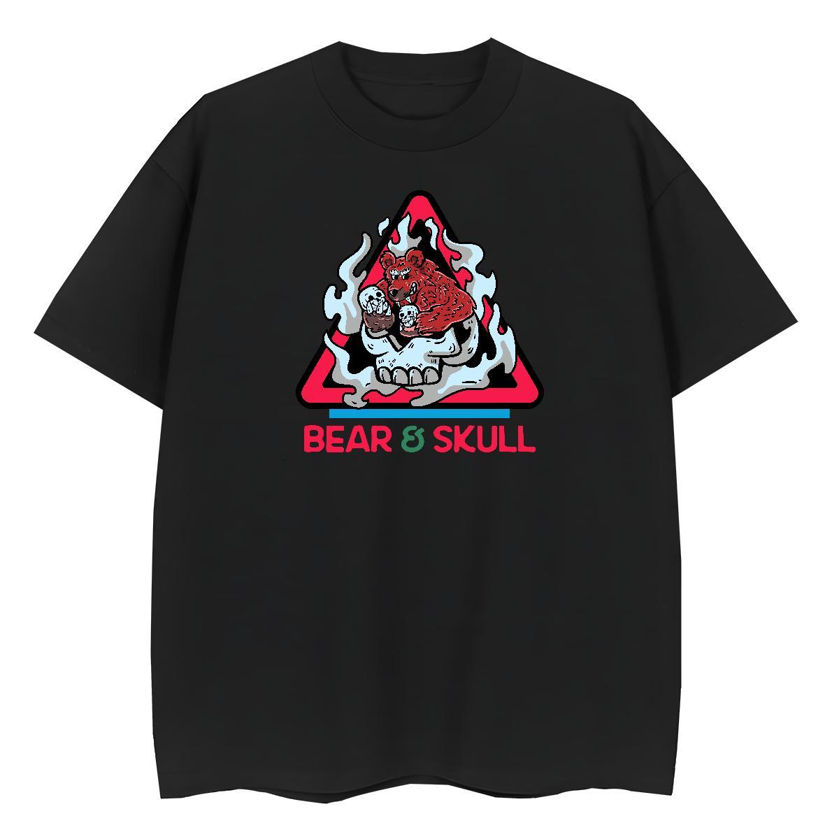 New Arrival Woman T Shirts 230g Cotton Breathable Crew Neck Outdoor skull Womens Tshirts High quality DIY Anime Clothes Shirt