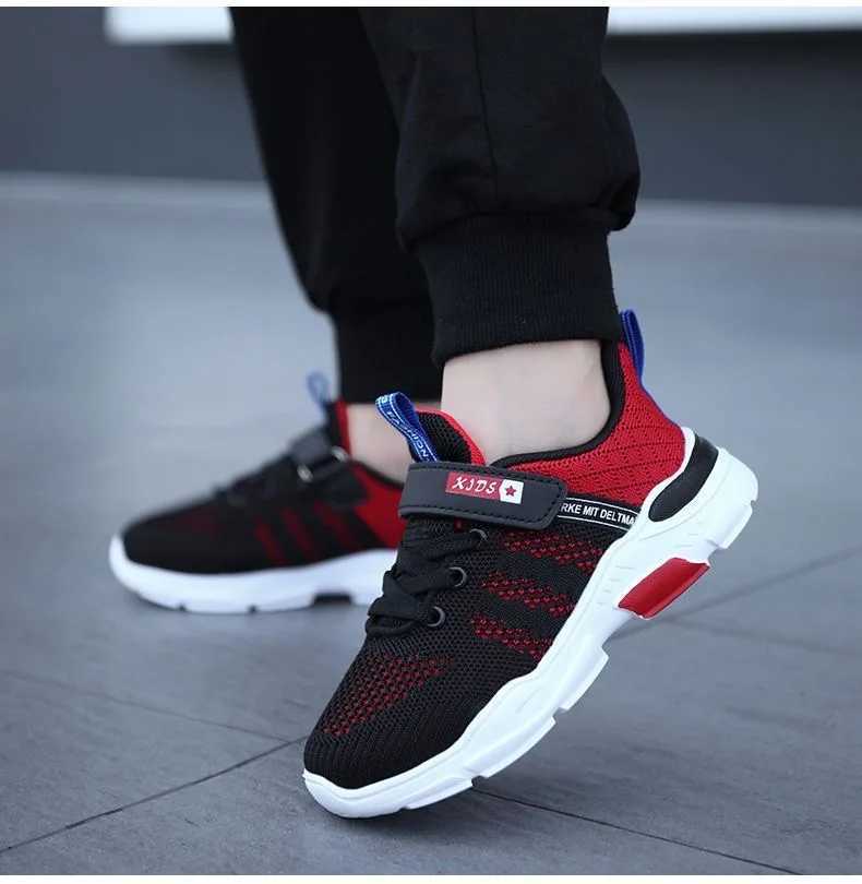 Athletic Outdoor 2024 Childrens Fashion Sports Shoes Spring Mesh Breathable Casual Sports Shoes Suitable for Boys Lightweight Running Shoes Sizes 28 t