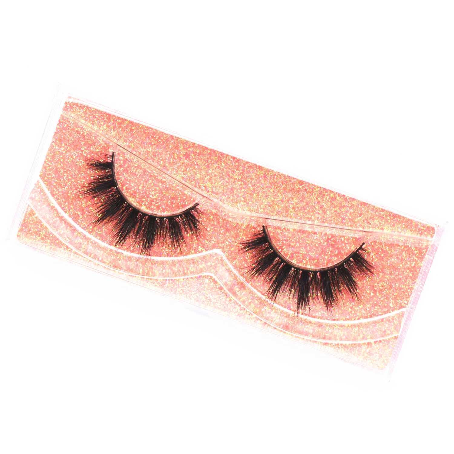 Mink Lashes D104 Fluffy Lashes False Eyelashes 3D Mink Eyelashes Cruelty Free Crisscross Wispy Lashes Makeup Eyelashes ExtensionXJ241019