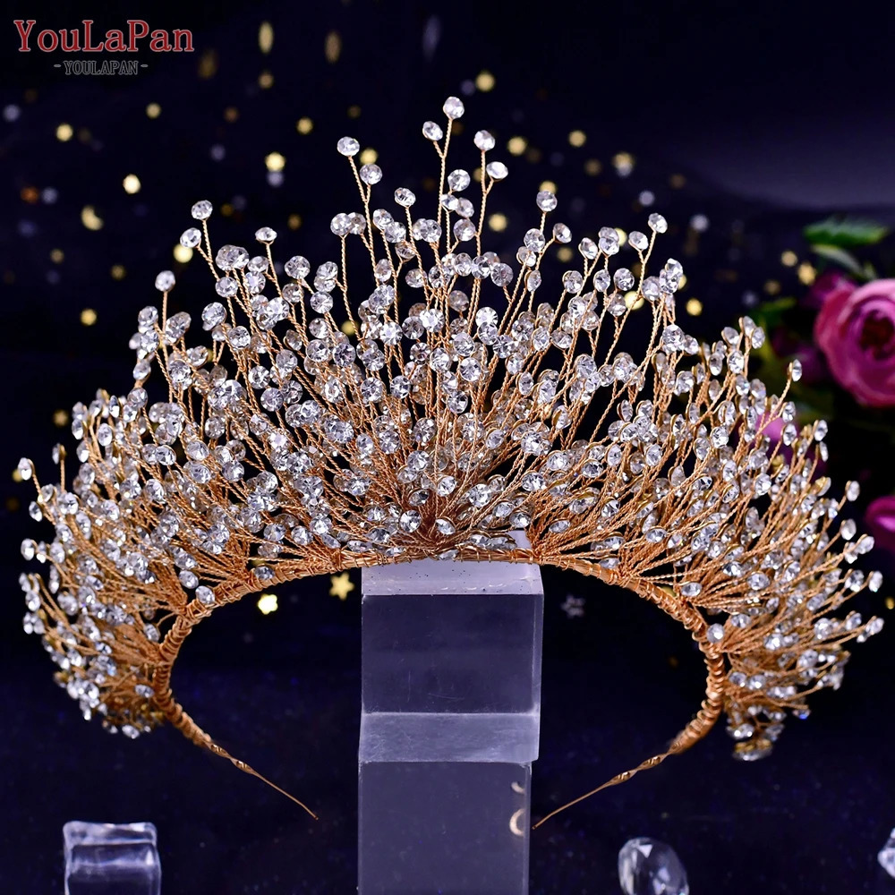 YouLaPan Luxury Wedding Crown Diamond Bridal Hair Accessories Bridal Headwear Jewelry Princess Headwear HP193P 241018