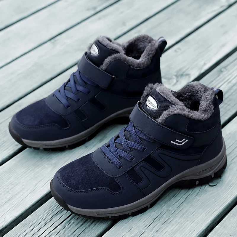 Womens winter snow boots suitable for mens and womens outdoor hiking boots anti slip and warm womens sports shoes size 35-45 ankle Y241019