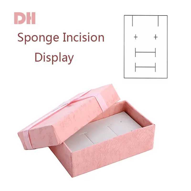 Ring box necklace box paper pavilion box necklace organizer earring storage box small accessory container 1pc 5x8cm W241019