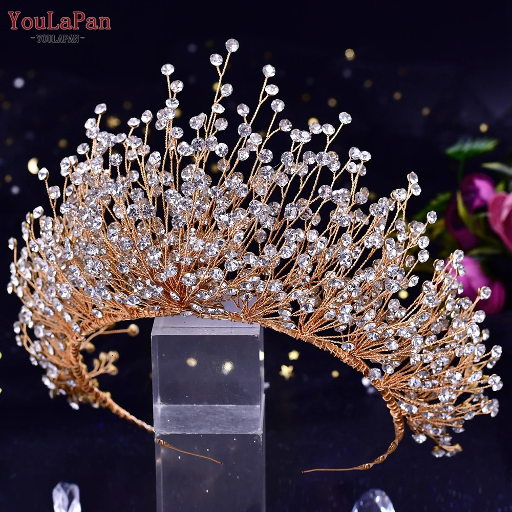 YouLaPan Luxury Wedding Crown Diamond Bridal Hair Accessories Bridal Headwear Jewelry Princess Headwear HP193P 241018