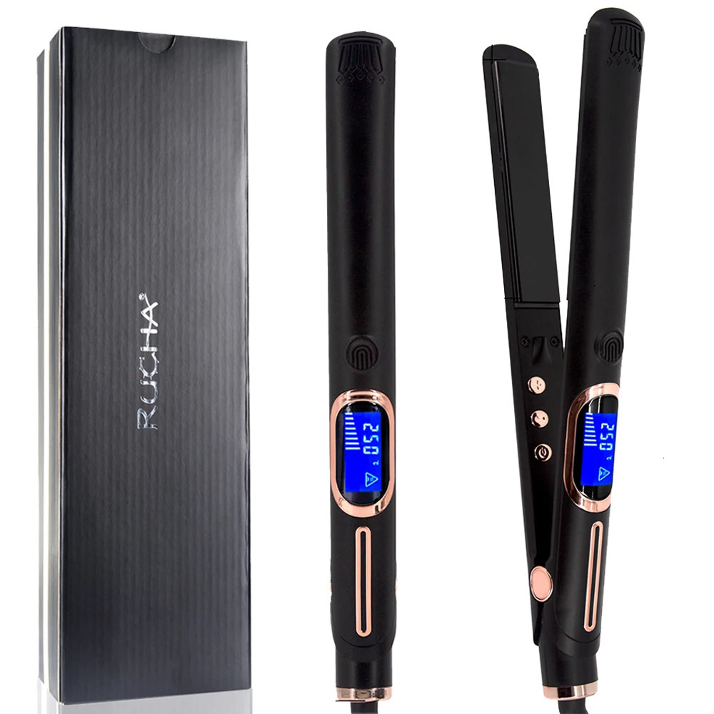 Professional straightener 1-inch high temperature 480 keratin treated flat iron curling iron double pressure straightener 241018