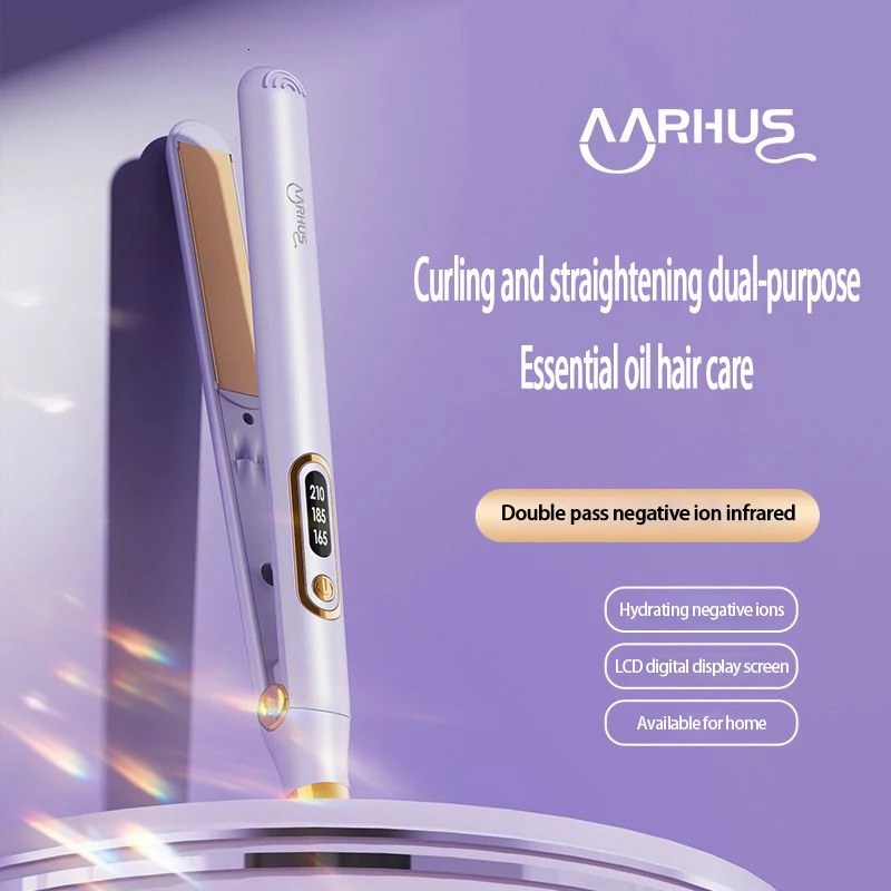 Suitable for all types of hair straightener and curling iron 2-in-1 latest patented negative ion hair care safe hair styling tool 241018