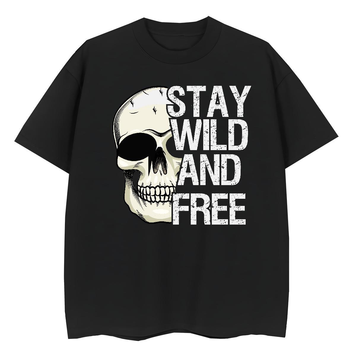 2024 Casual T-Shirts for Women 230g Pure Cotton O Neck Short Sleeves Outdoor skull Woman Tshirt High quality DIY Logo Tops Tees