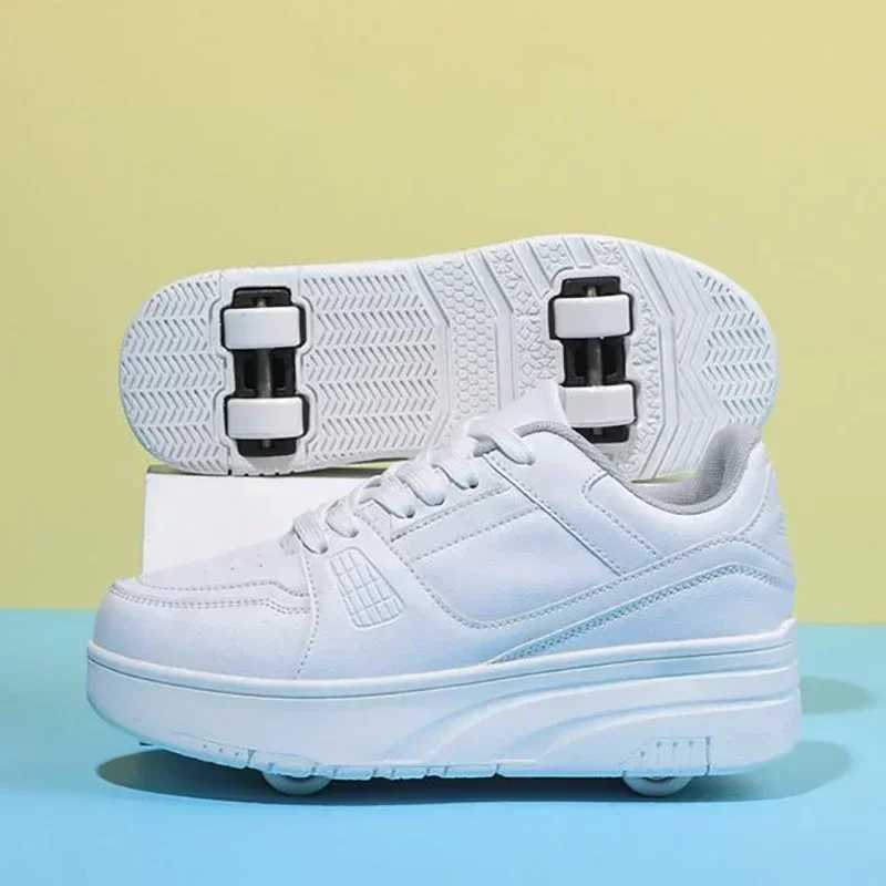 Athletic Outdoor Fashion Roller Skate Shoes Kids Children Casual Sports Toy Gift Games Boys 4 Whls Sneakers Girls Boots Ultra Light Rollerskate H24101