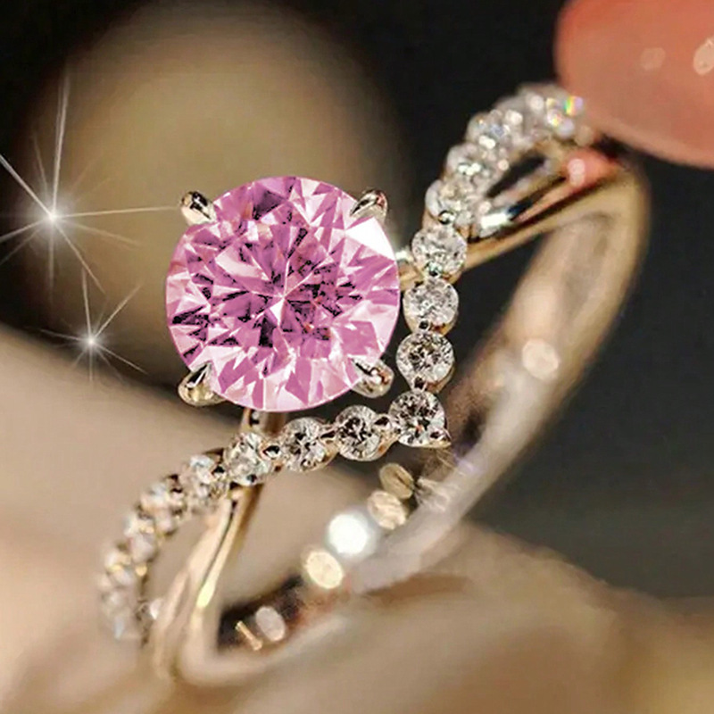 Couple Rings Women 925 Sterling Silver White Gold Single Stone Ring Classic Crown Diamond Ring Designer Crystal Wedding Jewelry