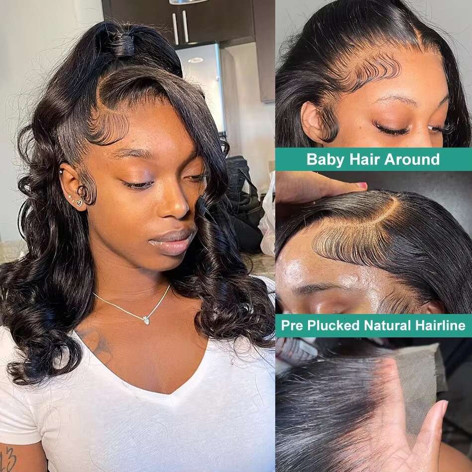 Transparent Short Bob Body Wave 5x5 Closure Brazilian Remy Wig 13x4 13x6 Front Human Hair Wigs Lace Frontal