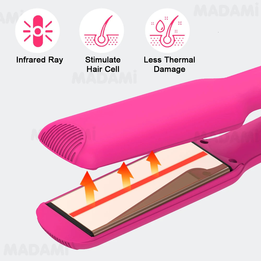 Infrared straight hair curling iron with titanium plate for rapid heating flat iron at 230 professional salon styling tool 110V-240V 241018