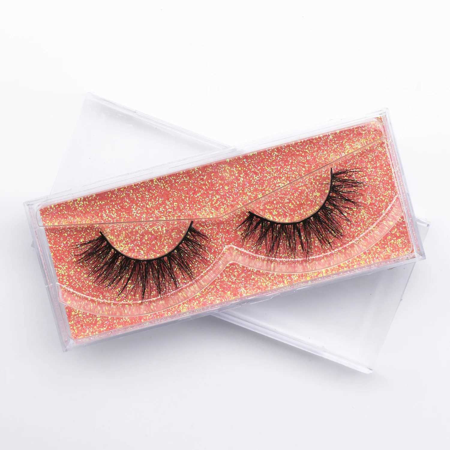 Mink Lashes Natural Eyelashes Short 3D Mink Eyelashes False Eyelashes Handmade Full Strip Lash Mink Lashes Makeup Fake EyelashesXJ241019