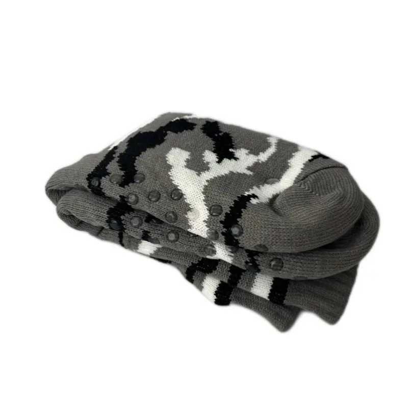 Mens Fuzzy Sock Thermal Winter Warm Soft Non Slip camouflage Fleece Plush Grip Fluffy Sleeping Slipper Sock Male Christmas GiftXJ241019