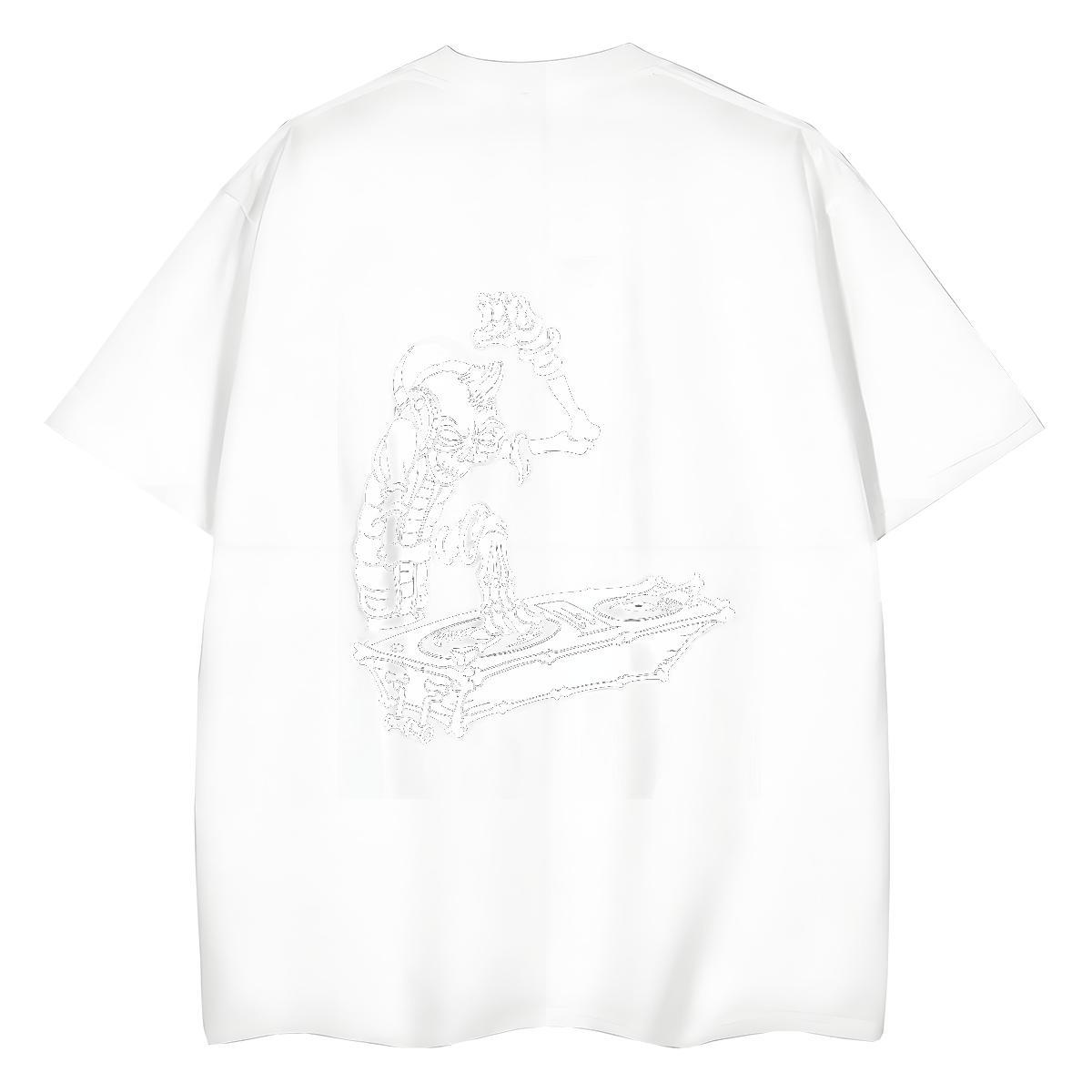 2024 Designer T shirt 230g Pure Cotton Breathable Crew Neck Street Wear halloween Lady T shirt High quality Black Oversized Tee Shirt