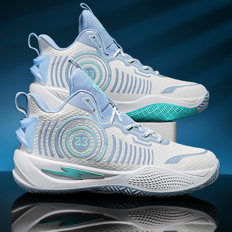 New Basketball for Men, High Top Teenagers, Middle School Students, Cement Ground Sports Running Shoes, Practical Football Shoes