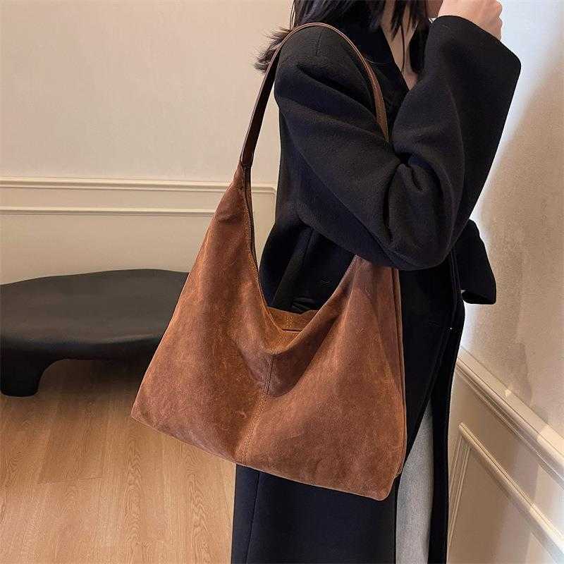 CMM Autumn and Winter Suede Bag for Women Large Capacity New Versatile Shoulder Bag Large Capacity Tote Bag