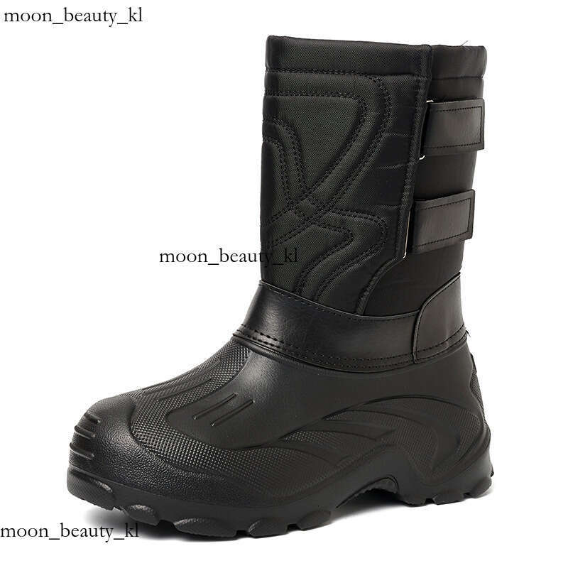 Designer Boot Large Size Cold Resistant Snow Fishing Shoes For Foreign Trade Non Slip Winter Men's Shoes, EVA Waterproof And Plush Thick Inner Li