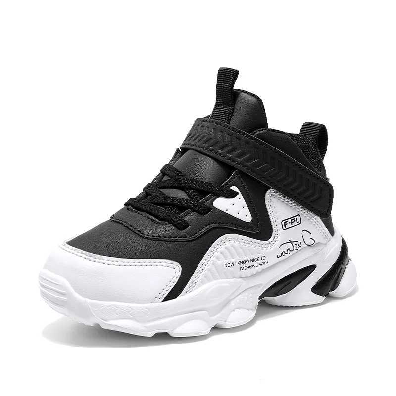 Athletic Outdoor Boys Sneakers Lace up Kids Tennis Shoes for Walking/Running Lightweight Breathable Gym Shoes Outdoor Little Kid/Big Kid H241019
