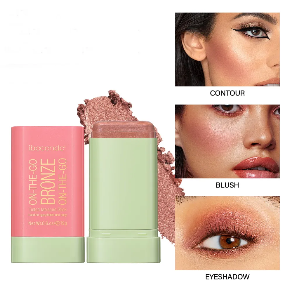 Ibcccndc Bronzer Stick Makeup Contour Warm Glow 3Dtinted Moisture Waterproof Long Lasting Brighten Highlighter Contouring Blush Eyeshadow 3 Ing ing