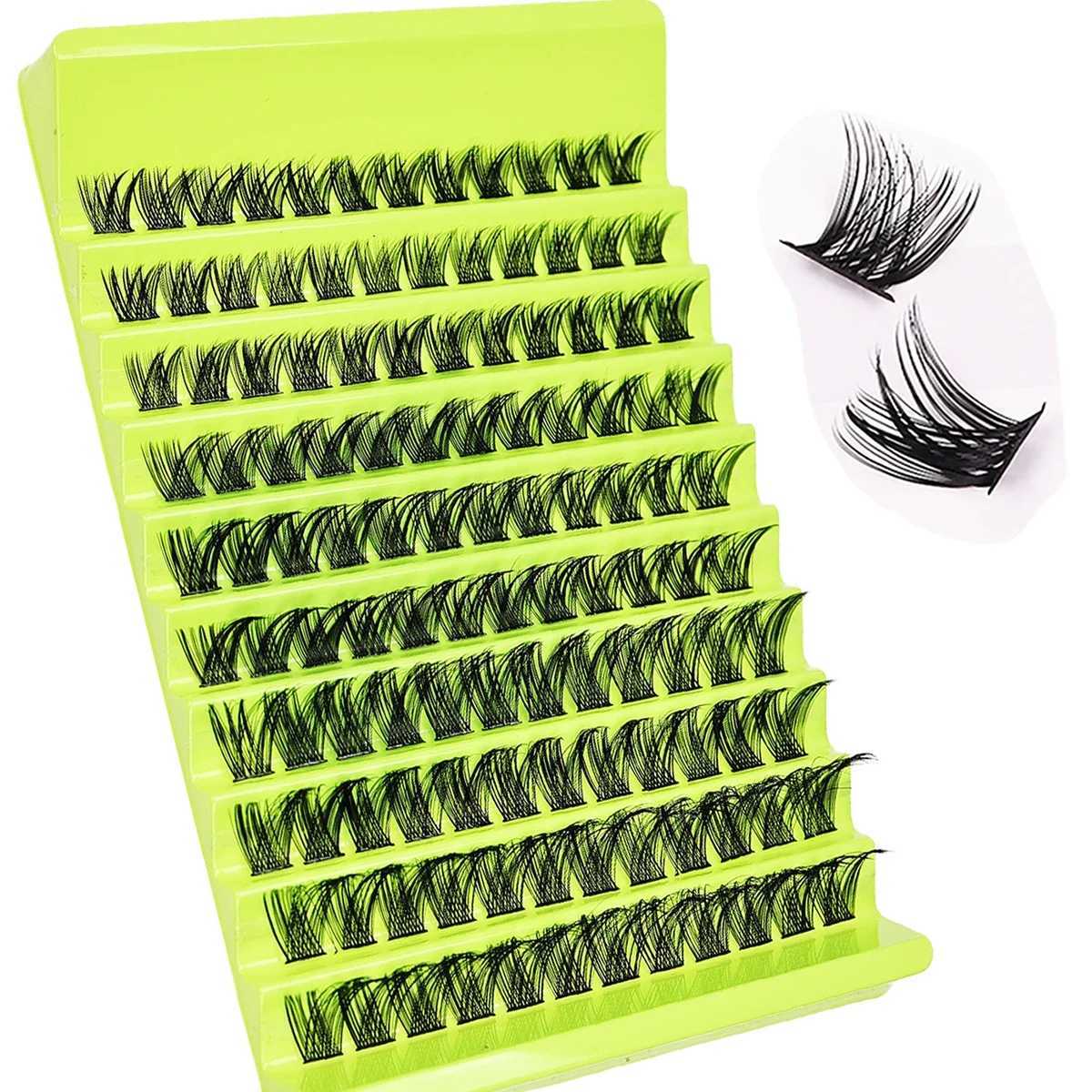 120 false eyelash set including eyelash clusters eye makeup tools eyelash adhesives and sealants and brushesXJ241019