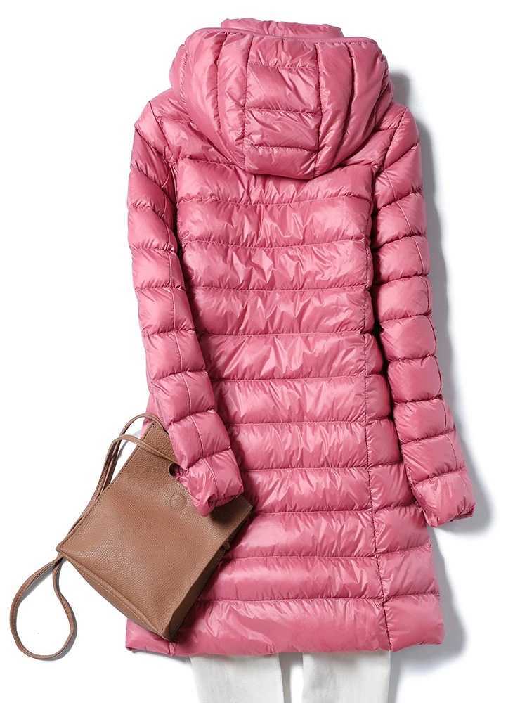 NewBang 4XL 5XL Plus Long Down Jacket Women Winter Ultra Light Down Jacket Women With Hooded Down Coat Female Big Size CoatsX241019
