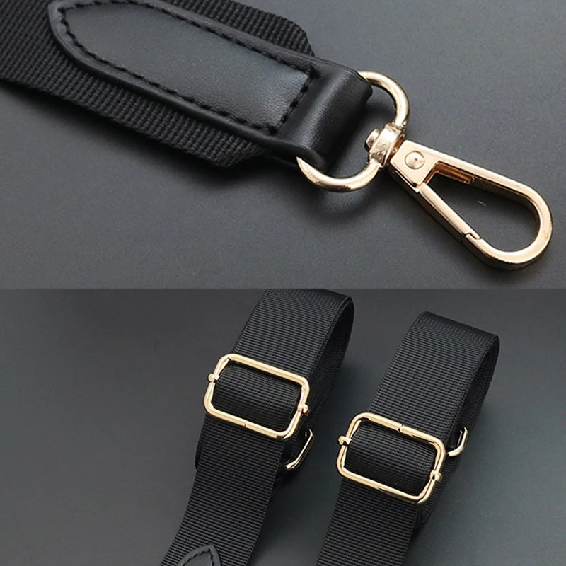 130CM Nylon Black Color Handbags Strap Shoulder Bag Belts For Bags Adjustable Replacement Handles Accessories 241017